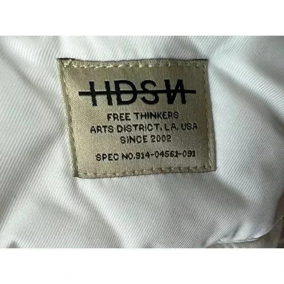 Hudson Quilted Puffer Trucker Jacket Coat Free Thinkers Women Medium NEW - Picture 6 of 8